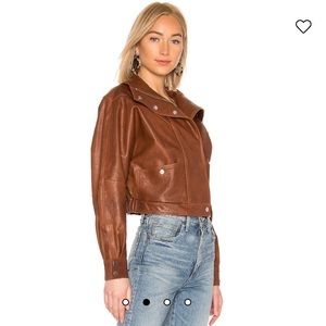 LPA Oversized Leather Jacket